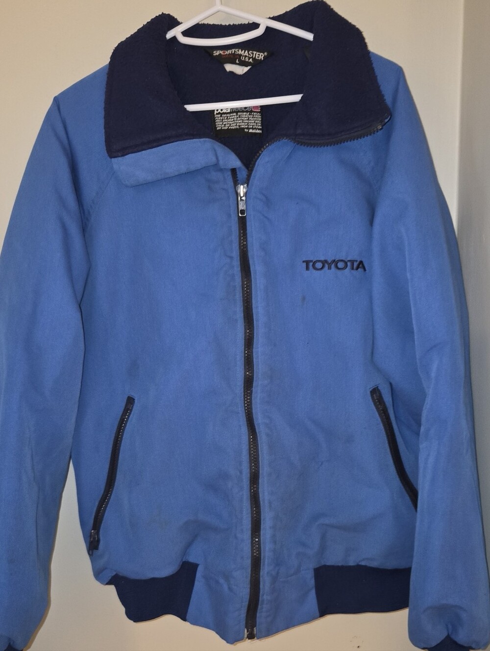 Toyota Men's Blue Zip-Front Jacket